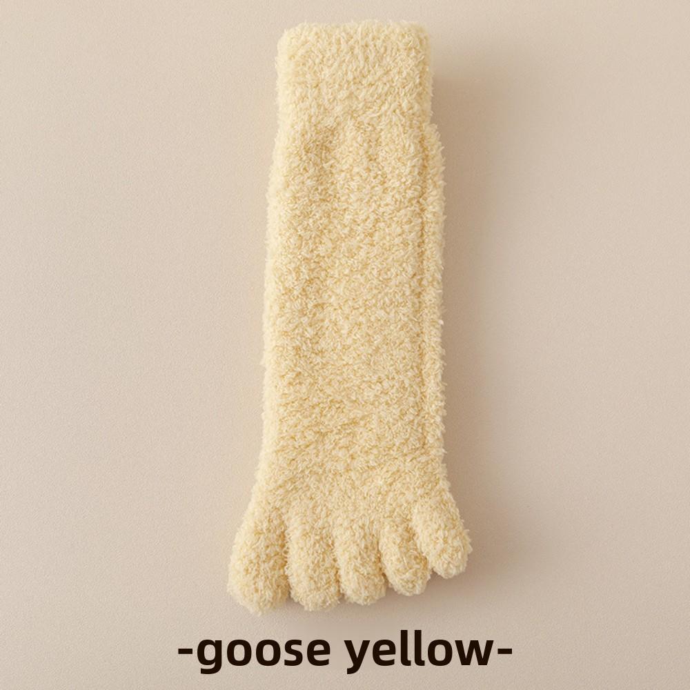 Winter Coral Fleece Five-Toe Socks – Thickened Warm Sleep and Floor Socks for Men and Women