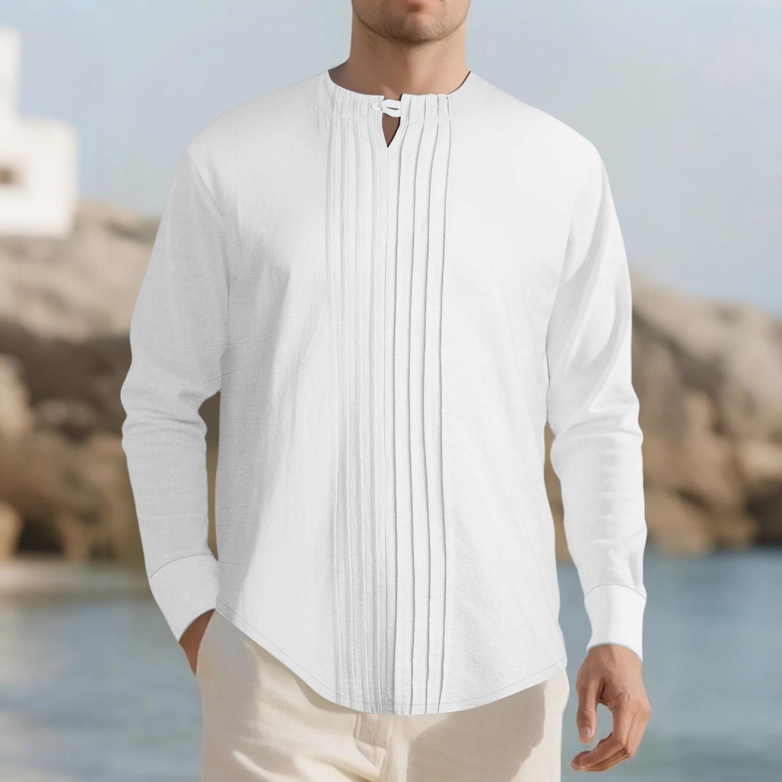 

New Solid Color Linen Design For European And American Men s Casual Sports XXL