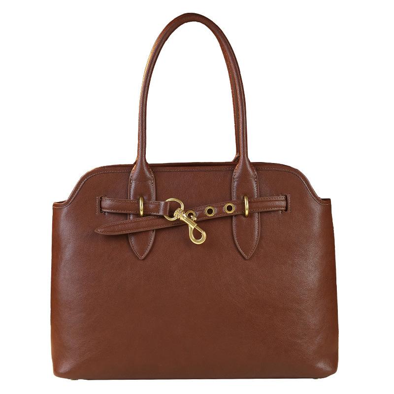 Large Capacity Fashion Leather Women'S Handbag Autumn And Winter High-End Retro Shoulder Underarm Bag Tote Bag