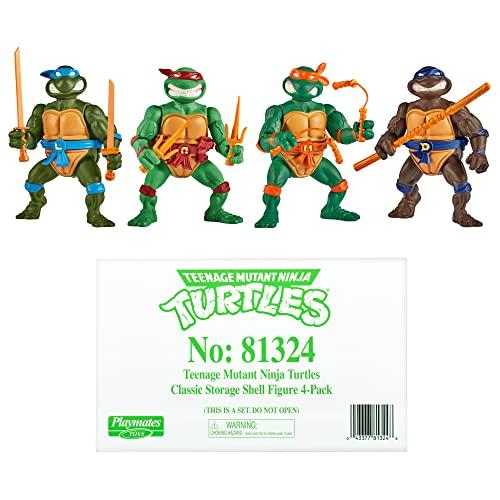 Teenage Mutant Ninja Turtles Playmates Toys Teenage Mutant Ninja Turtles Classic 4-Zoll Schildkröten 4er-Pack Figurenset 81324