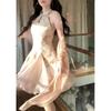 New Chinese women's clothing national style improved cheongsam sleeveless dress summer high-end temperament waist fluffy short skirt