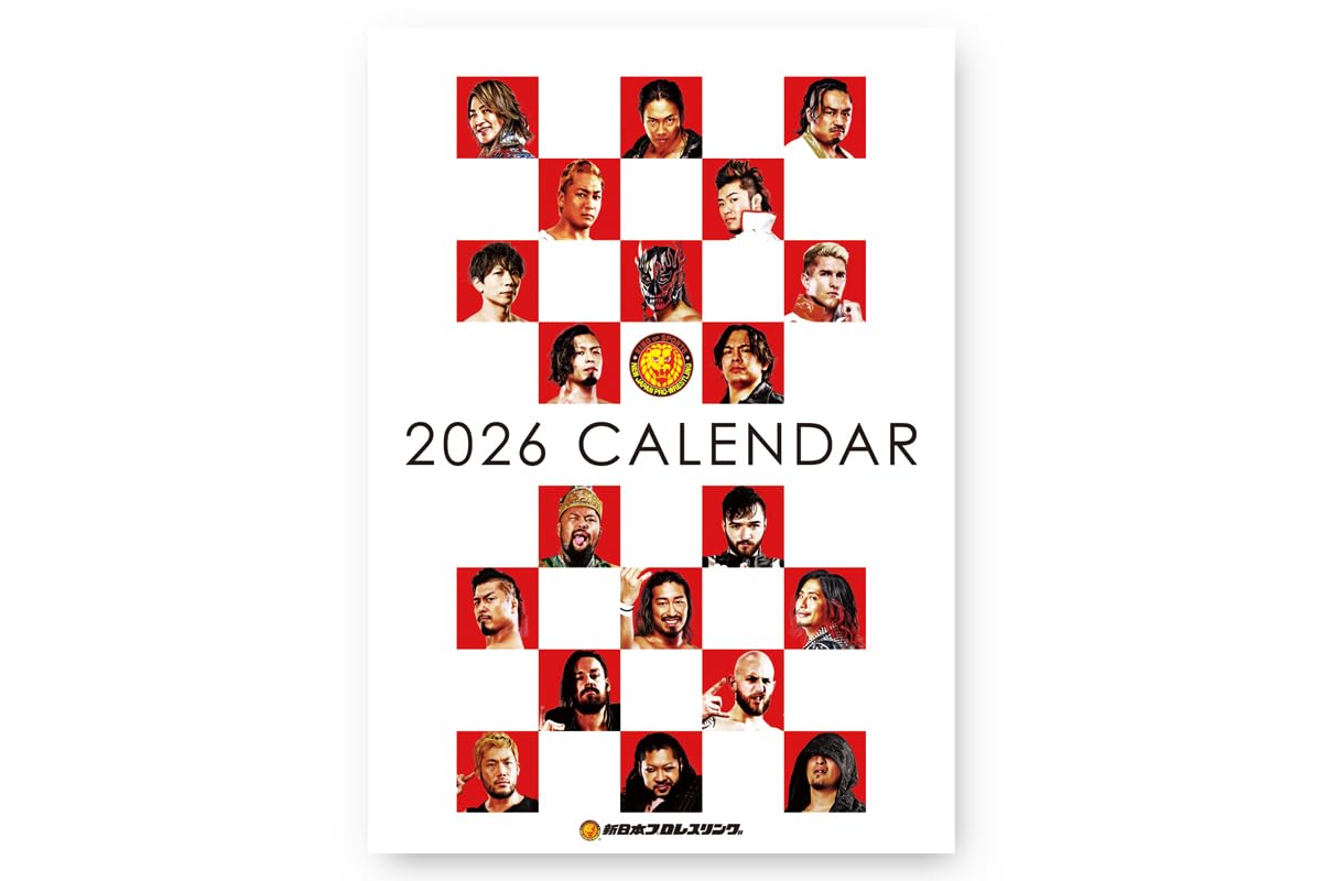 

New Japan Pro-Wrestling 2026 New Japan Pro-Wrestling Calendar, Wall-Mounted, B3 Size, 6763063148