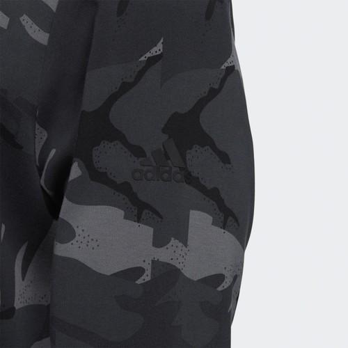 adidas Camouflage Sports Crewneck Pullover Sweatshirt Men's Dark Gray