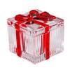 Glass Jewelry Box Square Candy Dish with Lid Vintage Ring Earring Trinket Storage Box Jewelry Organizer Decorative Jar