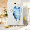 Artistic Pattern B-butterflyS Throw Lightweight 240g Flannel Blanket Soft Skin-friendly for Summer Cooling