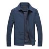 Lapel Long Sleeves Pockets Zipper Placket Men Coat Spring Autumn Casual Tin Type Slim Fit Jacket Coat