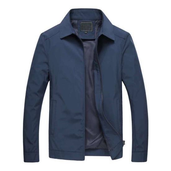 

Мужское пальто с лацканами и длинными рукавами, карманами на молнии, весенне-осеннее повседневное оловянного типа, приталенная куртка, пальто XL синий