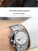 High-End Waterproof Multi-Function Men's Steel Belt Watch with Moon Phase Feature