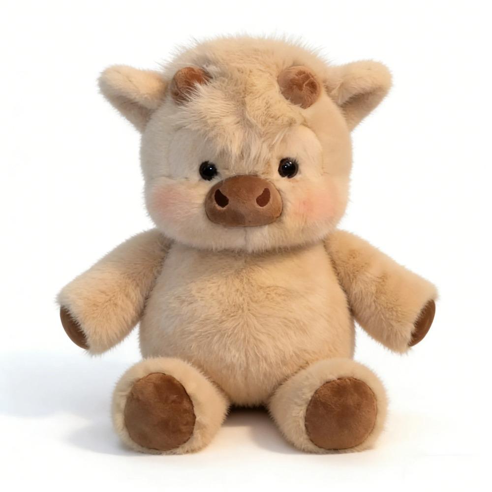40cm Cute West Highland Calf Plush Toys Creative Run Fast Cartoon Soft Stuffed Animal Babys Appease Doll Pendat for Kid Gifts