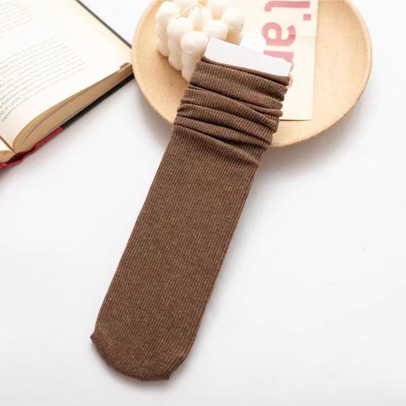 

Носки средней длины в полоску Zhuji Coffee Retro - модные, дышащие, узкие носки-лоферы на все сезоны null кофейный