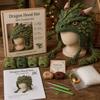 Crochet Starter Kit Fantasy Hood Kit, Cute Animal Hat DIY Dragon Unicorn Creative Gift for Crafters Skull Earflap Craft Adults, Handmade Halloween