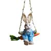 Easter Bunny Pendant Artwork Collectable Simulation Swing Rabbit Hanging