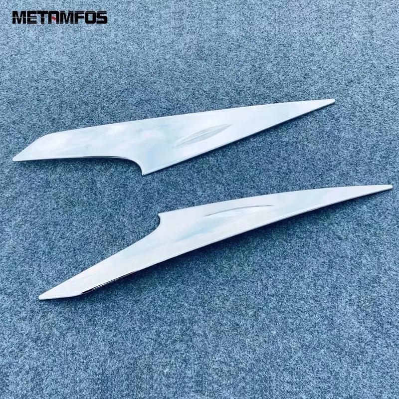 Head Light Lamp Eyelid Eyebrow For Toyota Yaris Cross Hybrid -2025 2026 Chrome Headlight Strip Trim Accessories Car Styling