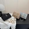 Women's popular simple solid color lock small bag women's new shoulder messenger bag small square bag