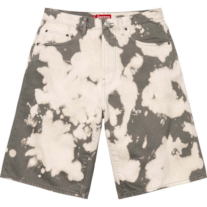 Supreme Baggy Denim Short Bleached
