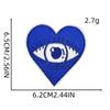 Evil Eye Iron-on Patch: Blue Embroidered Cloth Sticker for Clothes