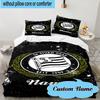 3PCS Custom Name Sturm Graz Crest Emblem Bedding Set, Including 1pc Duvet Cover And 2pcs Pillowcases, Suitable for dorms and bedrooms Gift