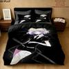 Land Lustrous Pattern Bedding Quilt Set Quilt Cover Pillowcase Home Birthday Gift(1 * Duvet Cover + 2 * Pillowcase, Without Core)