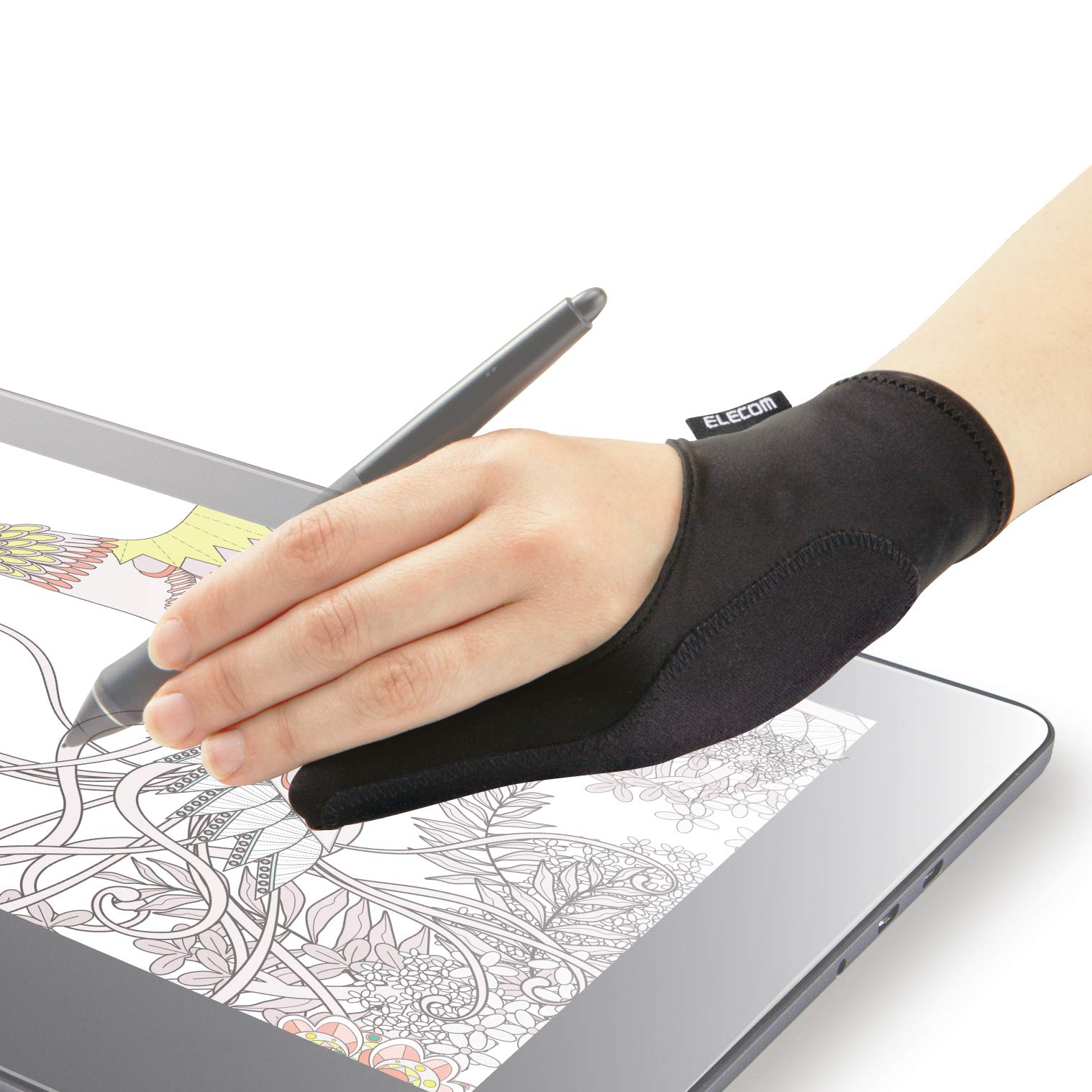 

ELECOM LCD Pen Tablet Glove, Prevents Malfunctions, Large, 1 Piece, Black, TB-GV3LBK