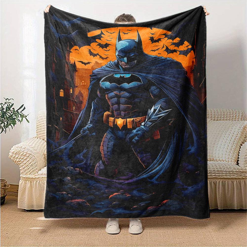 1pc Batman, Gotham Flannel Blanket Soft Warm Throw for Home, Office, Travel, All-Season Cozy Bedding GiftL1180