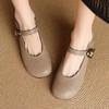Elegant Women Heeled Shoes New Sandals Summer 2025 Designer Chunky Loafers Casual Woman Buckle Shallow Shoes Zapatillas