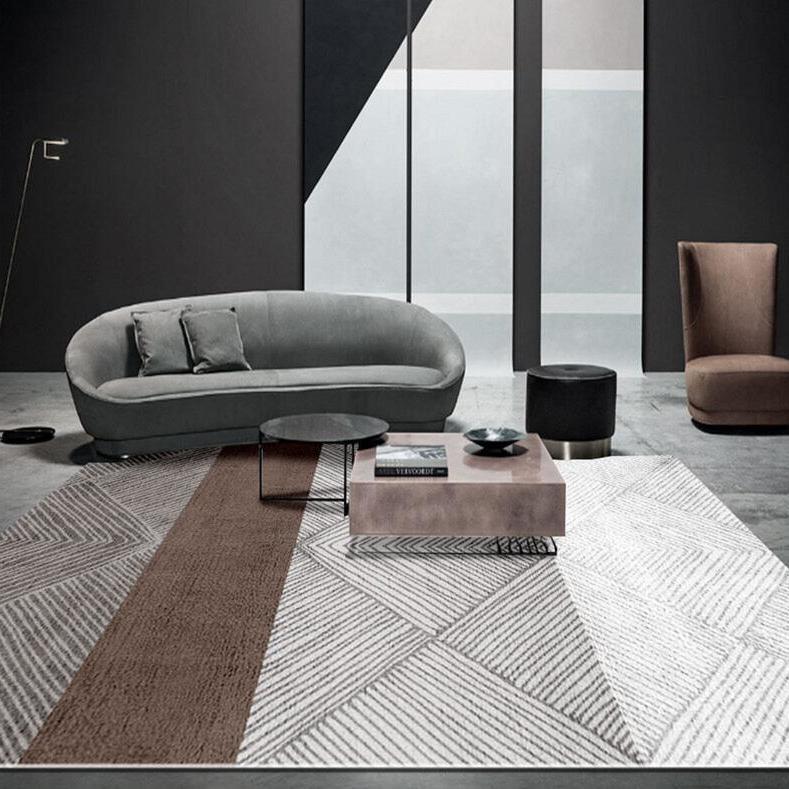 Modern Light Luxury Living Room Carpet Home Decoration Sofa Coffee Table Rug Crystal Velvet Bedroom Bedside Rugs Non-slip Mat