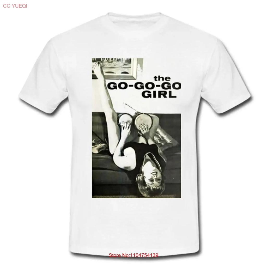 Mens Cotton Retro T shirt Beatnik Bongos 60s Beat Generation The Go Girl 50s vintage Washed Stretched Casual homme