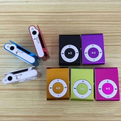 Mini-MP3-Player, tragbarer TF-Kartensteckplatz, Metallclip, USB, Sport, digitale Musik, Walkman zum Laufen