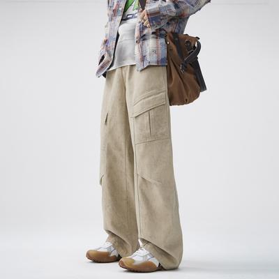 Straight Jeans Men's Spring and Summer American High Street Boys Loose Draped Casual Wide-leg Pants