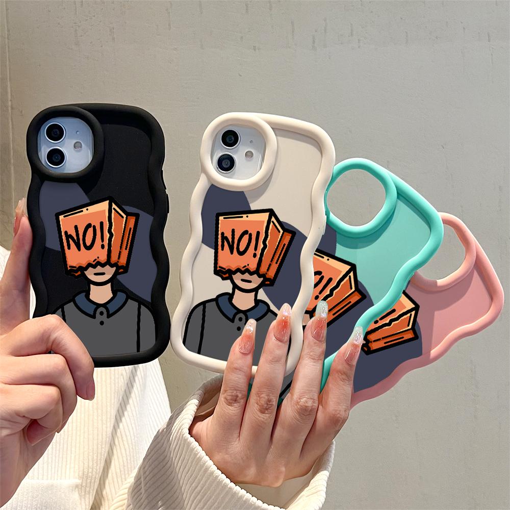 Cute Soft Phone Cover for iPhone 11 12 13 14 15 Pro Max 6 6S 7 8 Plus Xs Wave Edge Shockproof Protective Rubber Case