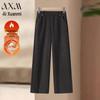 AIXUANMI Women's Winter Fleece-Lined Straight-Leg Pants