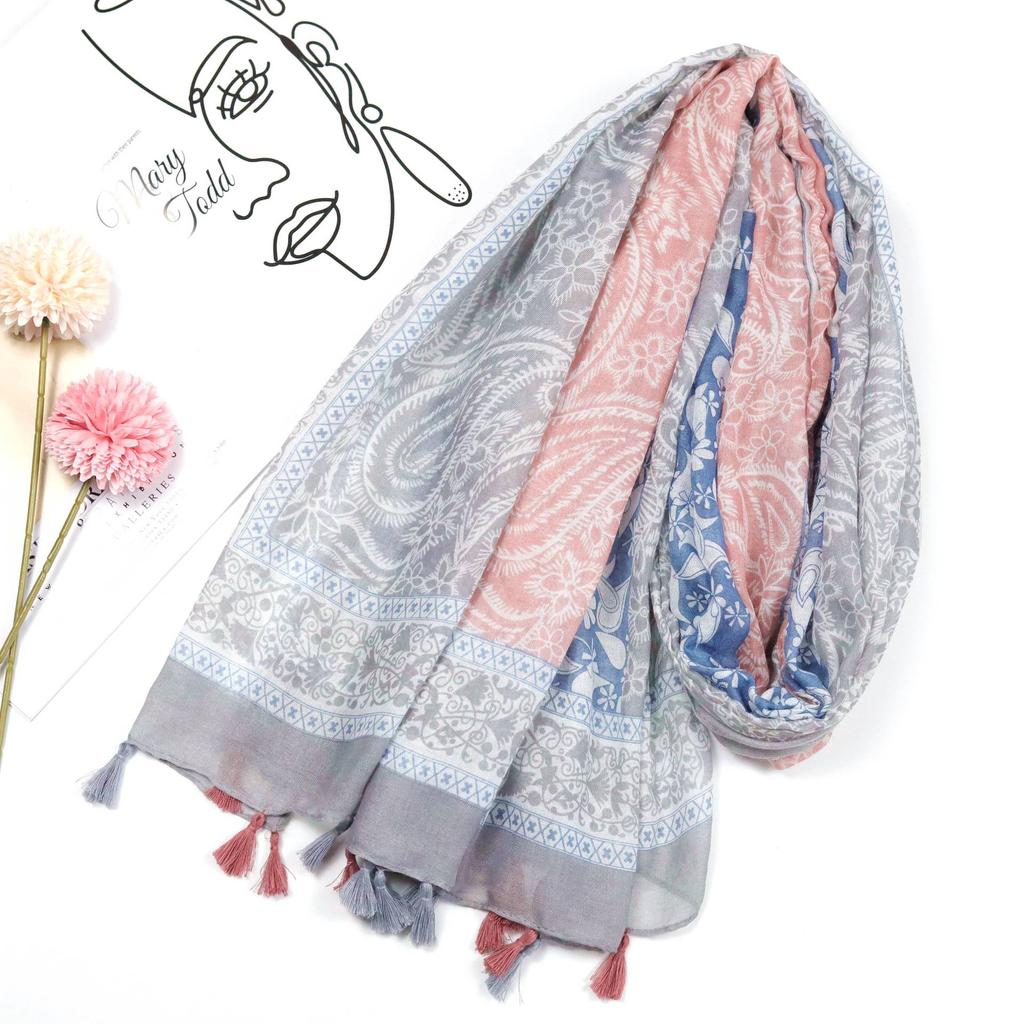 2024 Spring And Autumn Winter New Cotton And Hemp Long Thin Scarf Travel Versatile Sunscreen Warm Shawl For Women