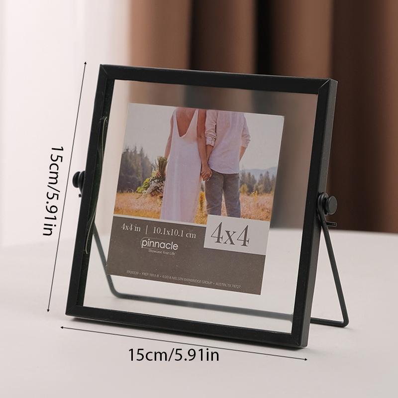 Cheap 4inch/7inch Geometric Picture Frame Small Photo Frame Glass Photo ...