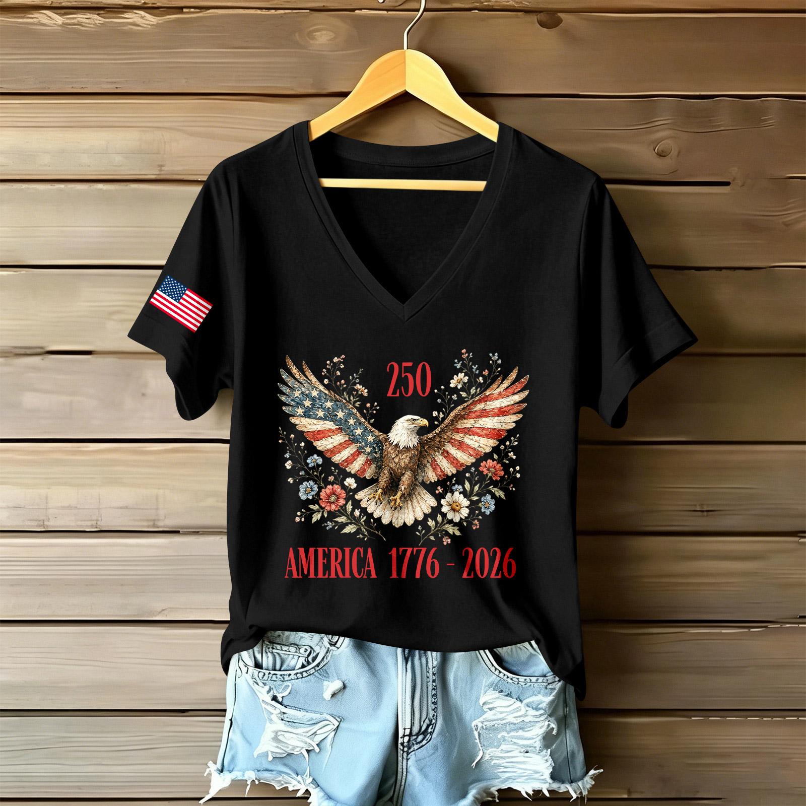 

Women s Casual V Neck Short Sleeve T Shirt Relaxed Fit Lightweight Soft Fabric Graphic Print Tee Top for Everyday Wear L чёрный