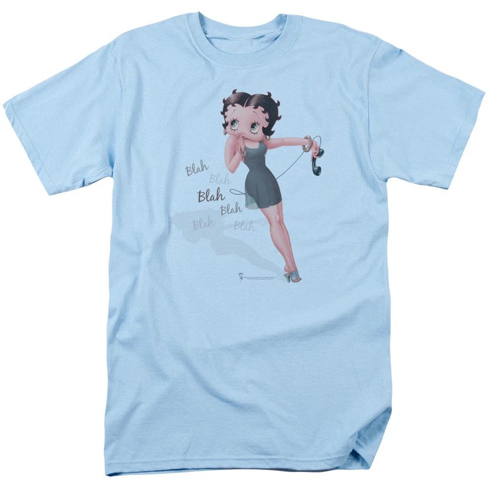 Betty Boop - Blah Blah Blah - Unisex Short Sleeve Children s T-shirt - Blue 150