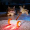 Automated Cat Toy With Lights Tail USB Rechargeable Self-Play Automatic Moving Cat Toys For Kitten Pet Indoor Apartment