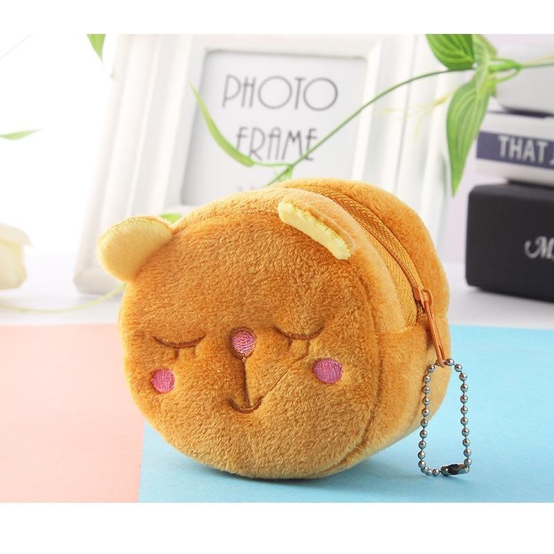 Sevimli Peluş Meyve Karpuz bozuk para cüzdanı Para Cebi Kırmızı Zarf Kulaklık Veri Kablosu Saklama Çantası