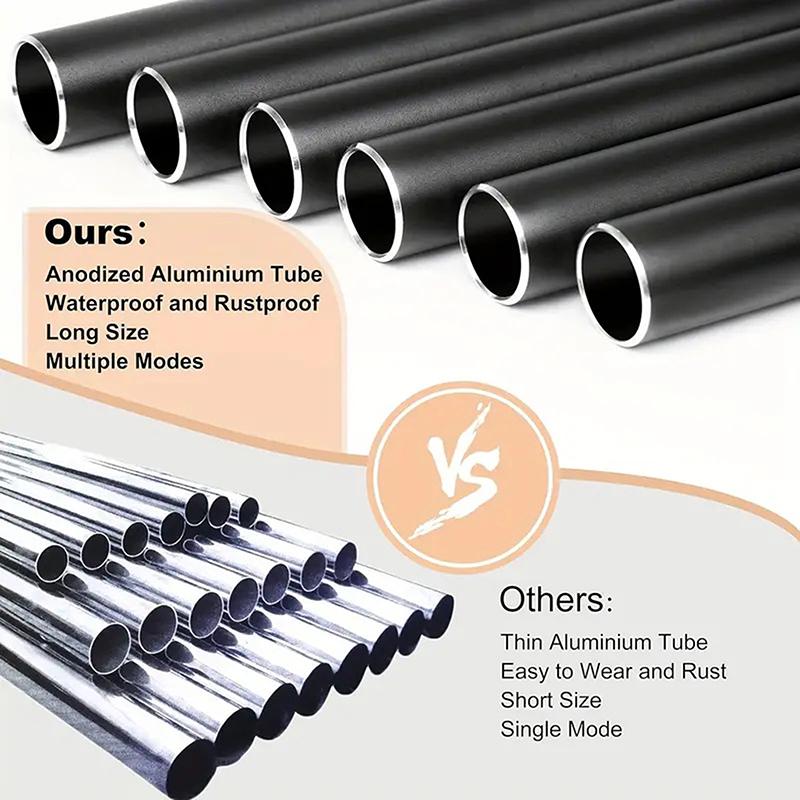 26 Inch Durable Aluminum Pipe Wind Chimes Long Tubes with Wooden Tag for Patio Balcony Corridor Ornament