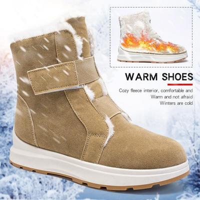 Anti-Slip Platform Snow Boots for Women Winter Ankle Boots Woman Plus Size Warm Thick Plush Cotton Shoes