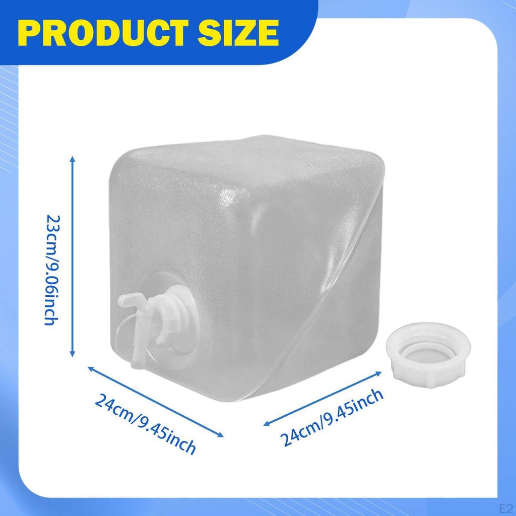 Collapsible Water Container Camping Storage Carrier Overlanding Gear Versatile Foldable for