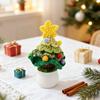 Christmas Yarn Ornament Bright Color Xmas Tree Star Shape Knitted Tree