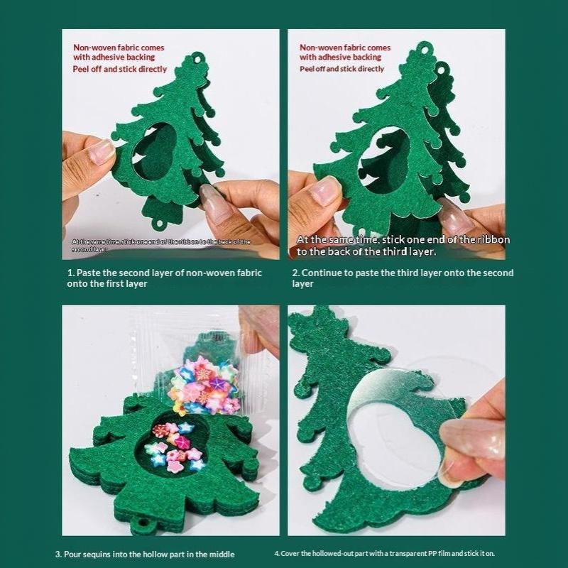 Christmas Small Gift Handmade Diy Pendant, Children'S Creative Toy Making Materials, Kindergarten Christmas Tree Decoration