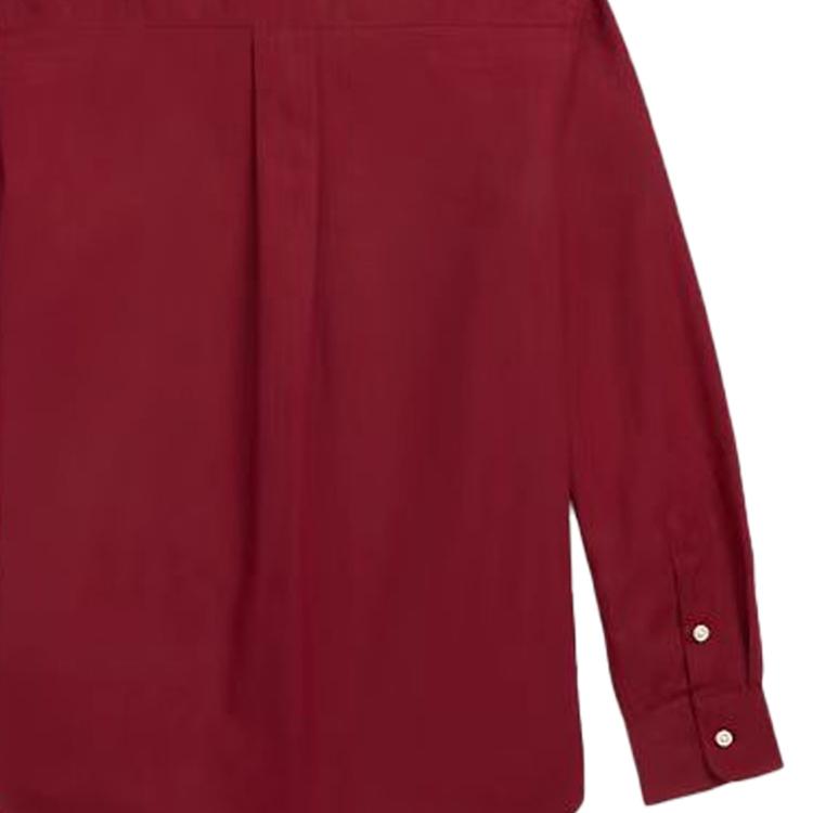 Polo Ralph Lauren Hemd FS24 Einfarbig Logo Stickerei Langarm Kinder Oberteile Dunkelrot 323952199-004