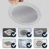 Stainless Steel Silicone Edge Shower Drain Cover Round Floor Strainer for Bathroom Balcony Kitchen Filter Mesh Lid Protector