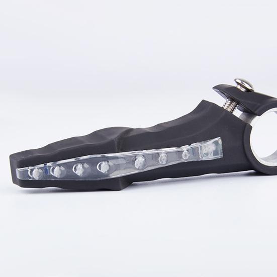 2Pcs Handlebar Turn Lights Safe Anti-rust Aluminum Alloy Horn Handlebar with LED Turn Light for MTB Bicycle