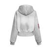 Mens Short Cropped Hooded Zip-Up Sweatshirt Vintage Washed Cotton Streetwear Oversized Loose Fit