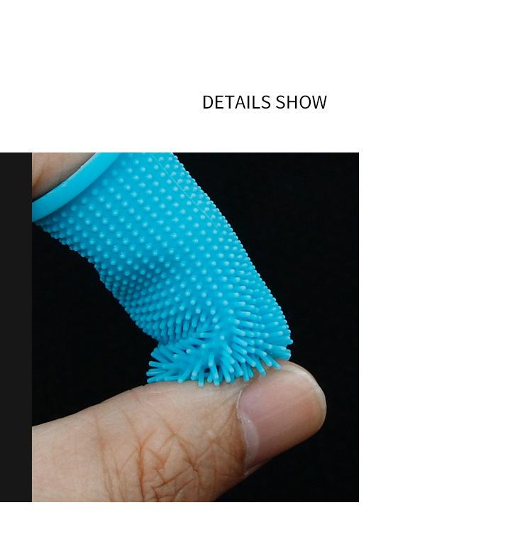 Pet Finger Toothbrush 1PC Bedding Cat and Dog Oral Cleaning Toothbrush Anti-tartar Pet Supplies Soft Teeth Silicone