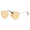 Armações de Óculos Autênticas RX3447V 2500 50 com Cor Clara Metal Redondo Marrom Claro [Ray-Ban] Lentes Ray-Ban, Óculos de Sol,