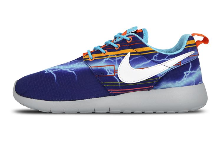 Nike Roshe One Print  Blue White Red  GS 677782-401 38.5