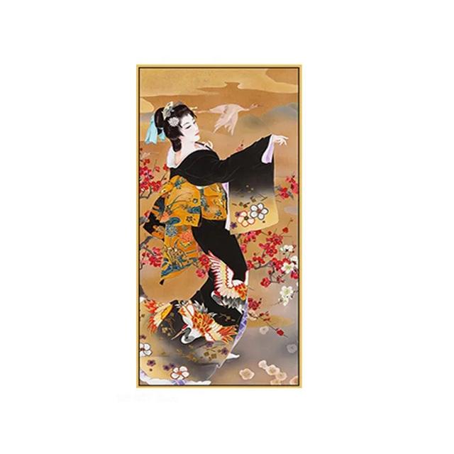 

Ukiyo-e Japanese Style Lady Figure Decorative Painting For Sushi Place Японська їжа Canvas Posters Prints Wall Home Decor 20x40cm